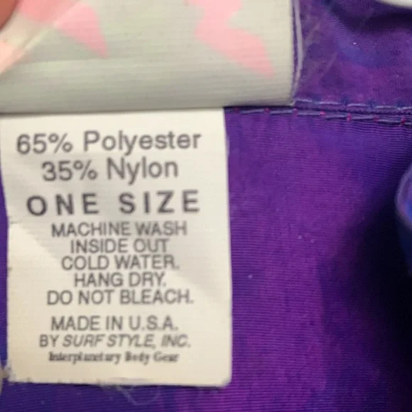 80’s SURF STYLE!  Interplanetary Body Gear. Pullover windbreaker 1/4 zip jacket. - Picture 14 of 15